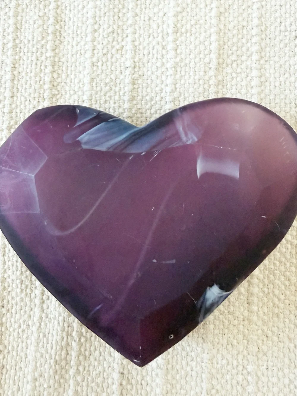 Kendra Scott Bud Vase Handblown Glass in Deep Purple Plum
